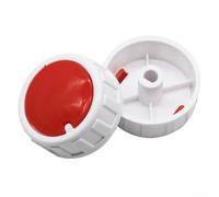Tapa de perilla de interruptor de termostato de 40 mm para calentador de aceite eléctrico, botón de repuesto para eje D y eje redondo, perilla de control de velocidad de plástico (2 piezas en forma de
