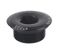 Tapa de perno de manivela, 2 piezas M20 * 10 Pernos de brazo de manivela Roscas de aleación de aluminio Perno de brazo de biela Perno de fijación de manivela para platos y bielas (negro)