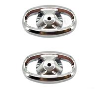 Tapa de píldora de agarre lateral de metal gris compatible con Daiwa Fuego para Lt For Regal Cs Revros Legalis Luvias Caldia para Crossfire Exist Reparación de carrete (2 piezas plateadas)