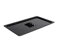 Tapa de policarbonato Gastronorm contenedor - negro. 1/1 Gastronorm tamaño.