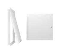 Tapa De Puerta De Inspección Para Pladur, Panel De Acceso De Aluminio For Paredes, Trampilla Pladur Panel De Acceso Metálico Blanco Para Techos, Tornillos De Montaje Incluidos(19.7x23.6in(50x60) cm)