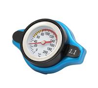 Tapa de Radiador de Aleación de Aluminio con Medidor de Temperatura, Ajuste de Presión a Prueba de Fugas, para Coche