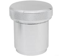 Tapa de radiador de aleación de aluminio para tubos de 1.5 pulgadas y para tubos de 2 pulgadas, cubierta de tanque de combustible negro plateado con junta tórica para automóvil para modificación y