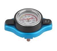 Tapa de radiador universal Cubierta de tapa de radiador de coche de aleación de aluminio a prueba de fugas con indicador de temperatura Goma de silicona para tanque de agua(Small head 1.3par)