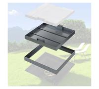 Tapa de Registro metálica Resistente con Marco, diseño Empotrado y 2 Asas para un Acceso Seguro a Las Aguas residuales, Ideal para Sistemas de Drenaje residenciales y com