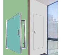 Tapa de Registro para Pladur, Panel de Acceso con Marco de Aluminio y Yeso Pintable, Puerta de Inspección Insonorizada con Junta de Goma y Cierre(30x34in(76x86cm))