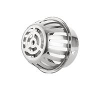 Tapa de rejilla redonda, Cubierta de rejilla drenaje redonda acero inoxidable for exteriores, plana y plateada elevada, 50-160mm(Raised,50mm/1.96in)