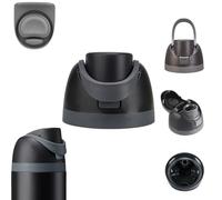 Tapa de repuesto compatible con Owala Freesip, tapa superior de botella de agua de un botón compatible con Owala Cup de 16 onzas, 24 onzas, 32 onzas, 40 onzas, sin BPA, sin fugas, (negro)