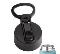 Tapa de repuesto para botella de agua de boca ancha, tapa de botella de agua a prueba de fugas, tapa de boca ancha a prueba de fugas, mango de anillo grande antideslizante, accesorios para botellas