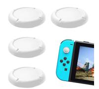 Tapa de repuesto para mando interruptor Joycon, protege Thumbsticks para Switch/Lite Accesorios de protección de silicona Joystick 3D Grips Caps (B: 4 unidades) Blanco)