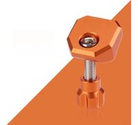 Tapa de repuesto plegable para auriculares de bicicleta para modelos P8 P10, abrazadera de cubierta de vástago de aluminio CNC para marcos plegables estilo Dahon (naranja)