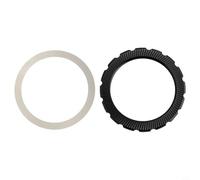 Tapa de rosca de anillo de freno de disco de bloqueo central de bicicleta para Fulcrum, juego de juntas de anillo de bloqueo de aleación de aluminio, accesorio de componente de bicicleta negro