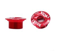 Tapa de rosca optimizada de aleación de aluminio para cubiertas de pedalier M20 M19 utilizadas en montaje y reparación de bicicletas (M19 rojo 0)