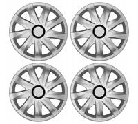 Tapa de rueda 16" NRM molduras plateadas 4 PCS juego ABS duradero resistente
