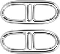 Tapa de Salida de Tubo de Escape para silenciador de Sonido para Mercedes Benz GLA H247 4WD 2020 2021,Embellecedor de la Tapa del Tubo de Escape del silenciador de Cola,B-Silver