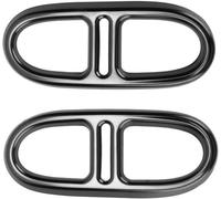 Tapa de Salida de Tubo de Escape para silenciador de Sonido para Mercedes Benz GLA H247 4WD 2020 2021,Embellecedor de la Tapa del Tubo de Escape del silenciador de Cola,A-Black