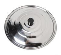 Tapa de sartén de acero inoxidable de 32 cm, cubierta de cacerola, tapa de wok, tapa de sartén de leche, tapa de cacerola, tapa de repuesto para utensilios de cocina de metal, lavavajillas (38 cm)