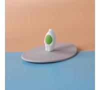 Tapa de silicona con ventosa para vasos y tazas, diseño a prueba de fugas para mantener la temperatura y frescura de las bebidas (oso verde)