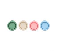 Tapa de silicona de 48 mm para botellas de leche de vidrio, funciona con Stanpac y para botellas Libbey, soporta múltiples condiciones de almacenamiento, incluida la congelación (4 piezas)