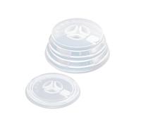 Tapa de silicona para alimentos para microondas, tapa antisalpicaduras para alimentos - Plato y tapa de plato plegable de silicona para microondas | Tapa protectora a prueba de ecla