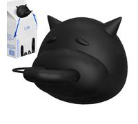 Tapa de silicona para botellas de leche, tapa de cartón de leche en 3D, forma de , cierre giratorio para bebidas, accesorio dispensador para el hogar, cocina, viajes, camping, vacaciones, picnic