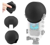 Tapa de silicona para lente Insta360 X4 X3, carcasa de buceo invisible, accesorios de protección de lente (negro)
