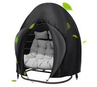 Tapa de silla de huevo - Tapa de asiento para silla con bisagra con cremallera, cubierta para muebles resistentes a la intemperie | Protector de exterior resistente a los Ra resistentes, cubierta