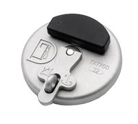 Tapa de tanque de combustible con cerradura 7X7700, compatible con excavadoras Caterpillar D6R, D5C, 311D, 312D, 320D, 321D y 323D, color gris. Tapa De Tanque Combustible