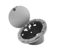 Tapa de tanque de combustible de 165 x 165 mm compatible con Jeep Wrangler JK 2007-2018 Tapa de aceite de automóvil(GRAY)