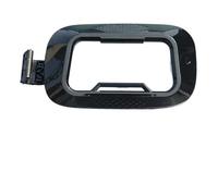 Tapa de Tanque de Combustible de Vidrio Templado Transparente para Great Wall Wey Tank 400 Hi4-T, Placa Decorativa Exterior (Plateada) (Negro Brillante)