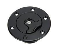 Tapa de Tanque de Combustible para automóvil, Negra, de 35,5 mm, con 6 Orificios, Universal, para Montaje Empotrado