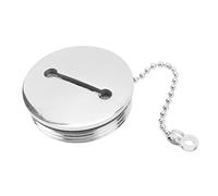 Tapa de Tanque de Combustible para Barcos, Tapa de Tanque de Gas Marino de Acero Inoxidable, Tapa de Llenado de Cubierta de Repuesto con Cadena para Barcos, Yates, Caravanas (50MM)