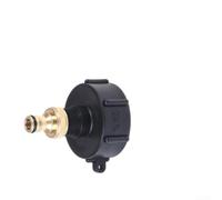 Tapa de tanque IBC de cuerpo de plástico con ajuste de latón de 3/4 pulgadas y rosca hembra S60X6 de 60 mm para interfaz estándar de tapón IBC y control de flujo de agua