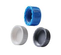 Tapa de tapa de blaning PVC Tapa roscada a prueba de fuga con líneas de suministro de agua de anillo de goma de sellado azul 63mm
