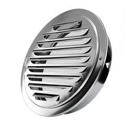 Tapa de tapón de humos Tapa plana de acero inoxidable Salida de aire de pared exterior Tapa de escape Puerto de escape Conducto de escape Cubierta de malla de ventilación(160mm(6.3inch))