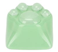 Tapa de tecla de Resina Garra de Gato Teclas de Teclado Personalizadas artesanales Recubrimiento ergonómico a Prueba de Aceite Acabado Mate Durable Cómodo para interruptores (Verde)