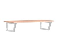 Tapa de tocador con soporte de acero y madera maciza de roble - Juego de muebles de baño moderno, duradero y estable para lavabos, solución elegante para baños pequeños y grandes