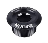 Tapa de tornillo de fijación de brazo de manivela M20 para FC-4500 FC-5600, 7075 aleación de aluminio CNC hexagonal Socket 10 mm pieza de repuesto para bicicleta de montaña de carretera (20 mm, negro)