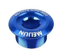 Tapa de tornillo de fijación de brazo de manivela M20 para FC-4500 FC-5600, 7075 aleación de aluminio CNC hexagonal Socket 10 mm pieza de repuesto para bicicleta de montaña de carretera (20 mm, azul)