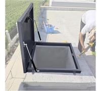 Tapa de tragaluz galvanizada de 85x85 cm, trampilla de sótano con manija, escotilla de Escape de ventilación de Techo, Tapa de Acceso al ático Duradera para una ventilaci