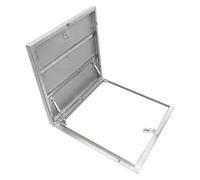 Tapa de trampilla de ático de Acero Inoxidable, Puerta de trampilla de Acceso a techos, Trampilla de Techo Impermeable para Uso Comercial en viviendas/sótanos(60x60cm/23.6x23.6in)