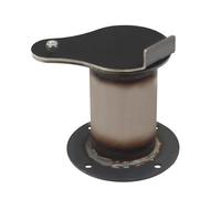 Tapa de tubo de chimenea para barbacoa exterior jardin compuerta ventilacion barbacoa ahumador parrilla carbon asador carne estufa pellets horno sombrerete chimenea encendido (Brida integrada)