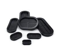 Tapa de tubo goma, tapón cierre, 10 unidades/lote, 13 mm a 80, junta ojal ovalada, abrazadera, anillo sellado entrada y salida caja eléctrica, protector cable(50 * 110mm)