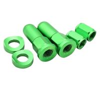 Tapa de válvula CNC for motocross, tuercas de seguridad for llanta de moto de cross, pernos espaciadores compatibles con YZ250F, YZ450F, WR250R, WR450R, WR250F, WR450F, pieza (naranja)(Green)