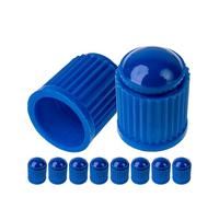 Tapa de válvula de ABS, 10 piezas, en Azul, tapas de cubierta de polvo con empaquetadura para válvulas de Automóvil, Motocicleta, Remolque, Bicicleta, Tapas para válvulas de neumáticos con sellado