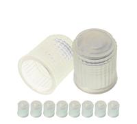Tapa de válvula de ABS, 10 piezas, Transparente, tapas de cubierta de polvo con empaquetadura para válvulas de Automóvil, Motocicleta, Remolque, Bicicleta, Tapa para válvula de neumáticos con sellado