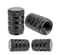 Tapa de Válvula de Aluminio, 4 Piezas, en Negro, Tapas de Cubierta de Polvo con empaquetadura para válvulas de Automóvil, Motocicleta, Remolque, Bicicleta, Tapa para válvula de neumáticos con Sellado