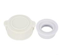 Tapa de válvula de escape de repuesto para drenaje de piscina sobre el suelo y arandela compatible con piezas 10043 10044, se adapta a piscinas de 42 pulgadas y más grandes (1 juego)