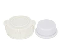 Tapa de válvula de escape, drenaje atornillado con arandela para piscinas Intex sobre el suelo de 36 a 42 pulgadas, reemplaza la pieza 10043 10044, color blanco