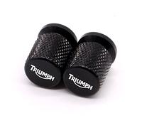 Tapa De Válvula De Neumático De Rueda De Motocicleta, Cubierta De Puerto De Aire De Vástago De Aluminio CNC para Triumph Tiger 900/850 Street/Speed Triple Daytona 675 (Color : Black)